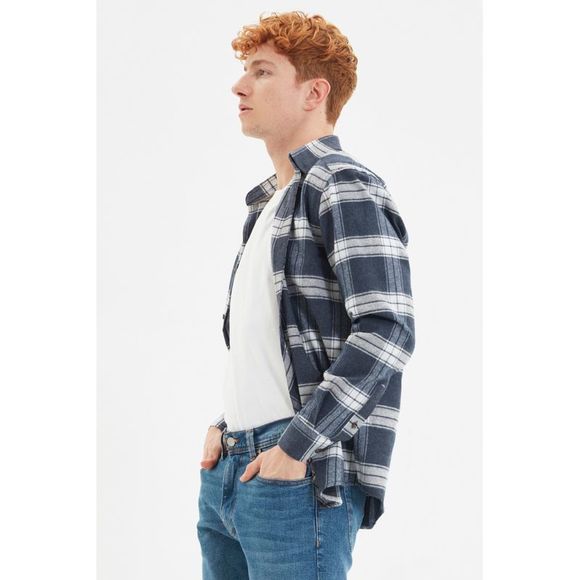 NWT Trendyol Men Regular fit Shirt collar Woven Shirt - Picture 3 of 8